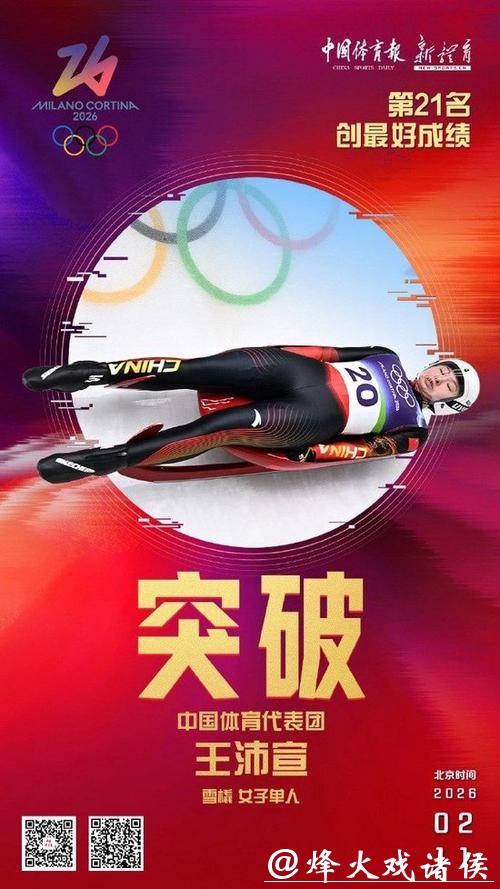 王沛宣获得女子单人雪橇第21名 创中国选手最好成绩